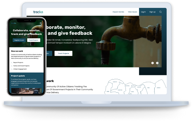 Tracka app preview